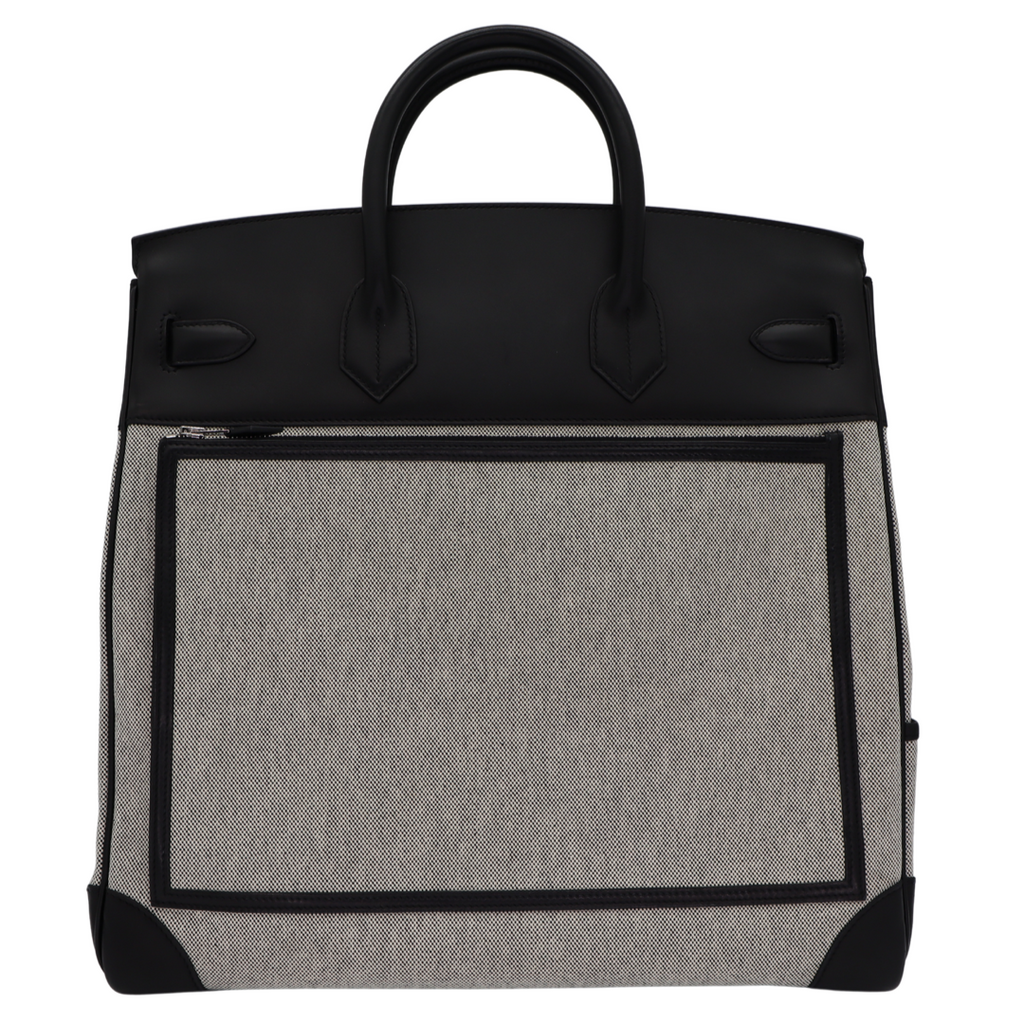 Hermès 40cm HAC Cargo Black (Noir) Toile/Evercalf Leather Palladium Hardware 2 Hermès 40cm HAC Cargo Black (Noir) Toile/Evercalf Leather Palladium Hardware - Image 2