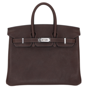 Hermès 40cm Birkin Ebene Barenia Faubourg Palladium Hardware