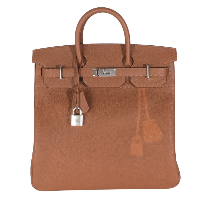 Gold Togo Coup de Soleil HAC Birkin 40 Palladium Hardware, 1 Gold Togo Coup de Soleil HAC Birkin 40 Palladium Hardware, (2)