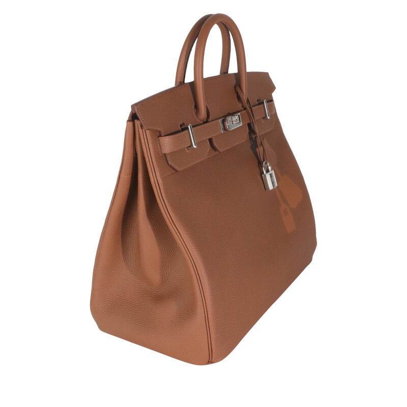 Gold Togo Coup de Soleil HAC Birkin 40 Palladium Hardware, 3 Gold Togo Coup de Soleil HAC Birkin 40 Palladium Hardware, - Image 3