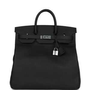 Hermès HAC Birkin 40 Black Togo Palladium Hardware
