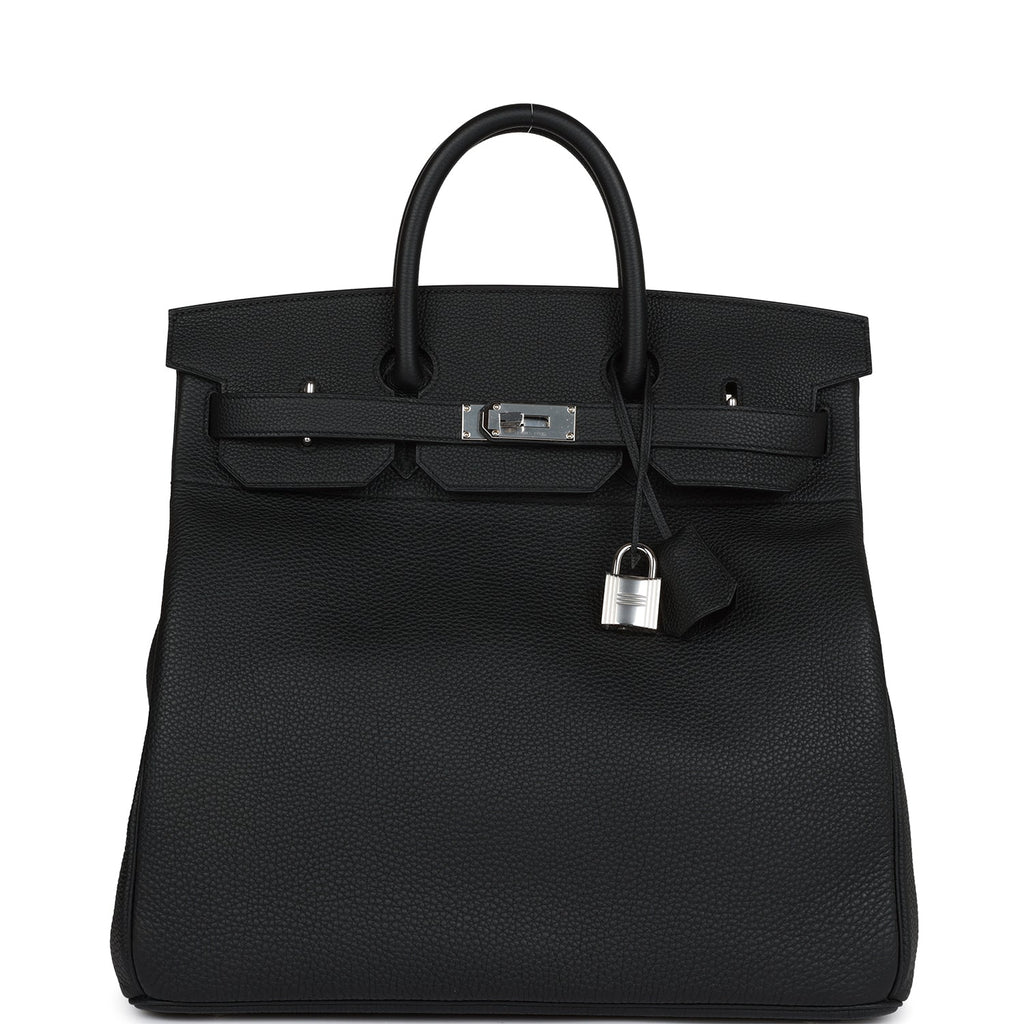 Hermès HAC Birkin 40 Black Togo Palladium Hardware 1 Hermès HAC Birkin 40 Black Togo Palladium Hardware