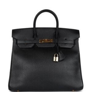 Hermès HAC Birkin 32 Black Ardennes Gold Hardware