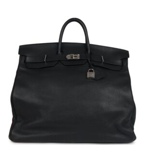 Hermès HAC Birkin 50 Black Togo Palladium Hardware