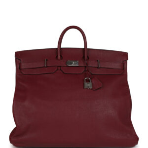 Hermès Birkin HAC 50 Rouge H Fjord Palladium Hardware