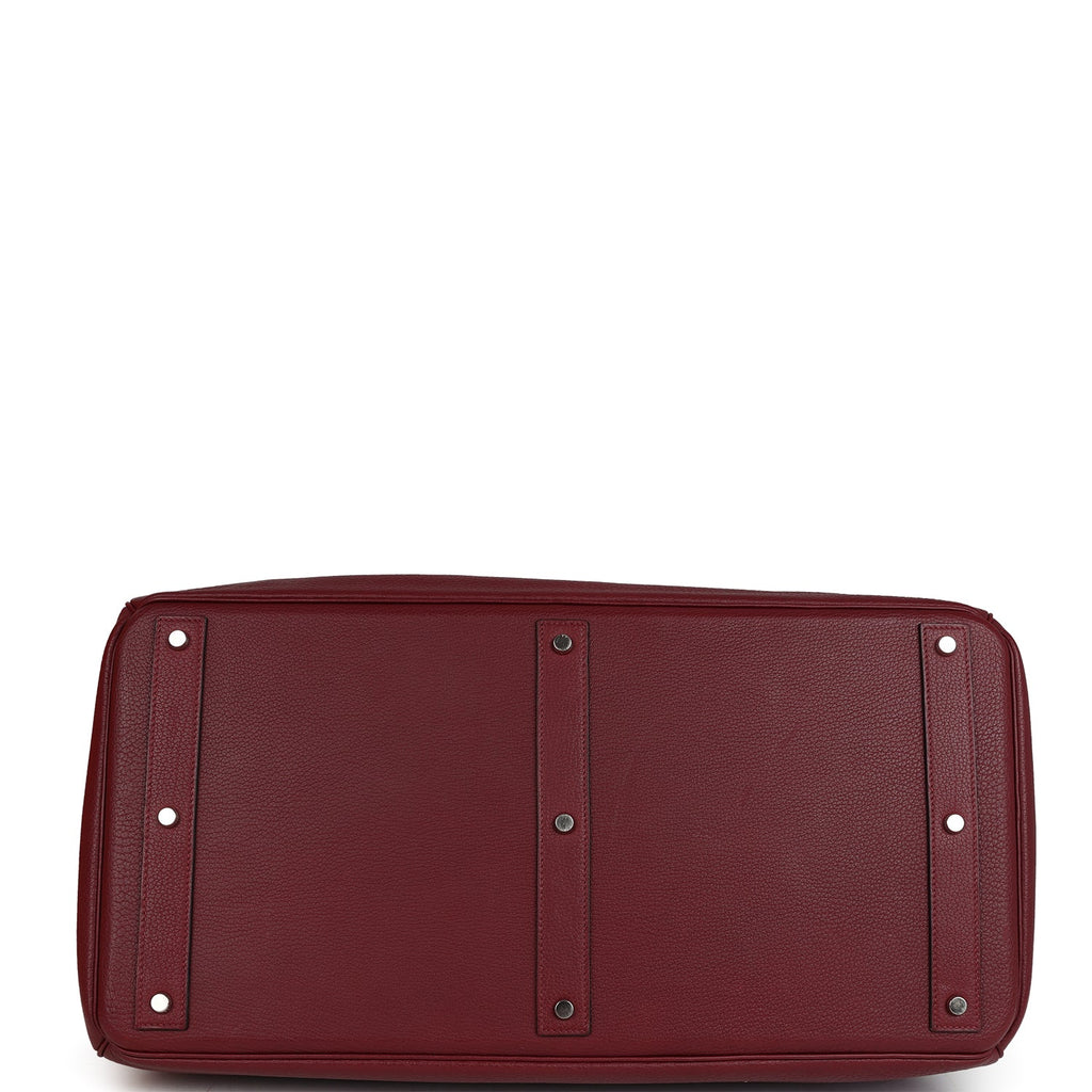 Hermès Birkin HAC 50 Rouge H Fjord Palladium Hardware 5 Hermès Birkin HAC 50 Rouge H Fjord Palladium Hardware - Image 5