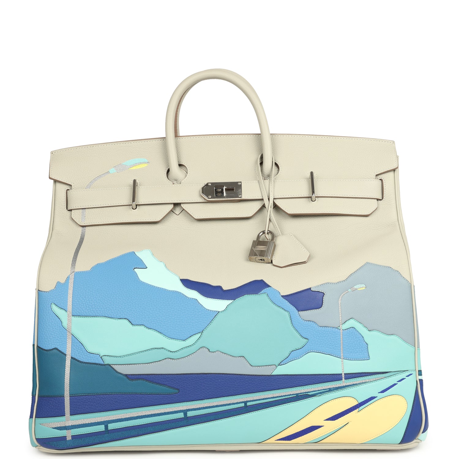Hermès HAC Birkin 50 "Endless Road" Gris Perle Togo Palladium Hardware 1 Hermès HAC Birkin 50 "Endless Road" Gris Perle Togo Palladium Hardware