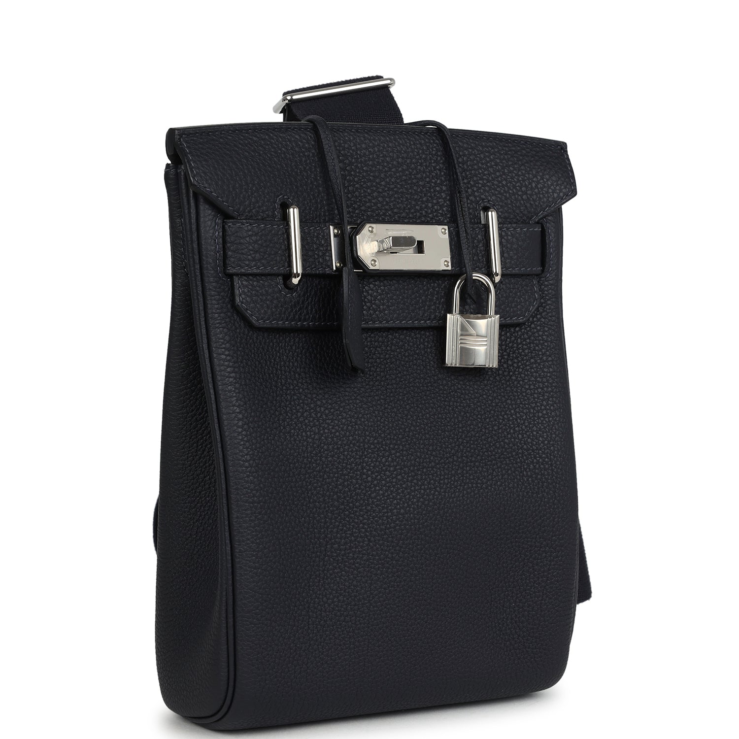 Hermès HAC A Dos PM Backpack Caban Togo Palladium Hardware 2 Hermès HAC A Dos PM Backpack Caban Togo Palladium Hardware - Image 2
