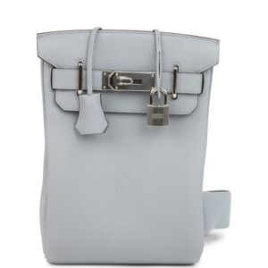 Hermès HAC A Dos PM Backpack Gris Pantin Togo Palladium Hardware