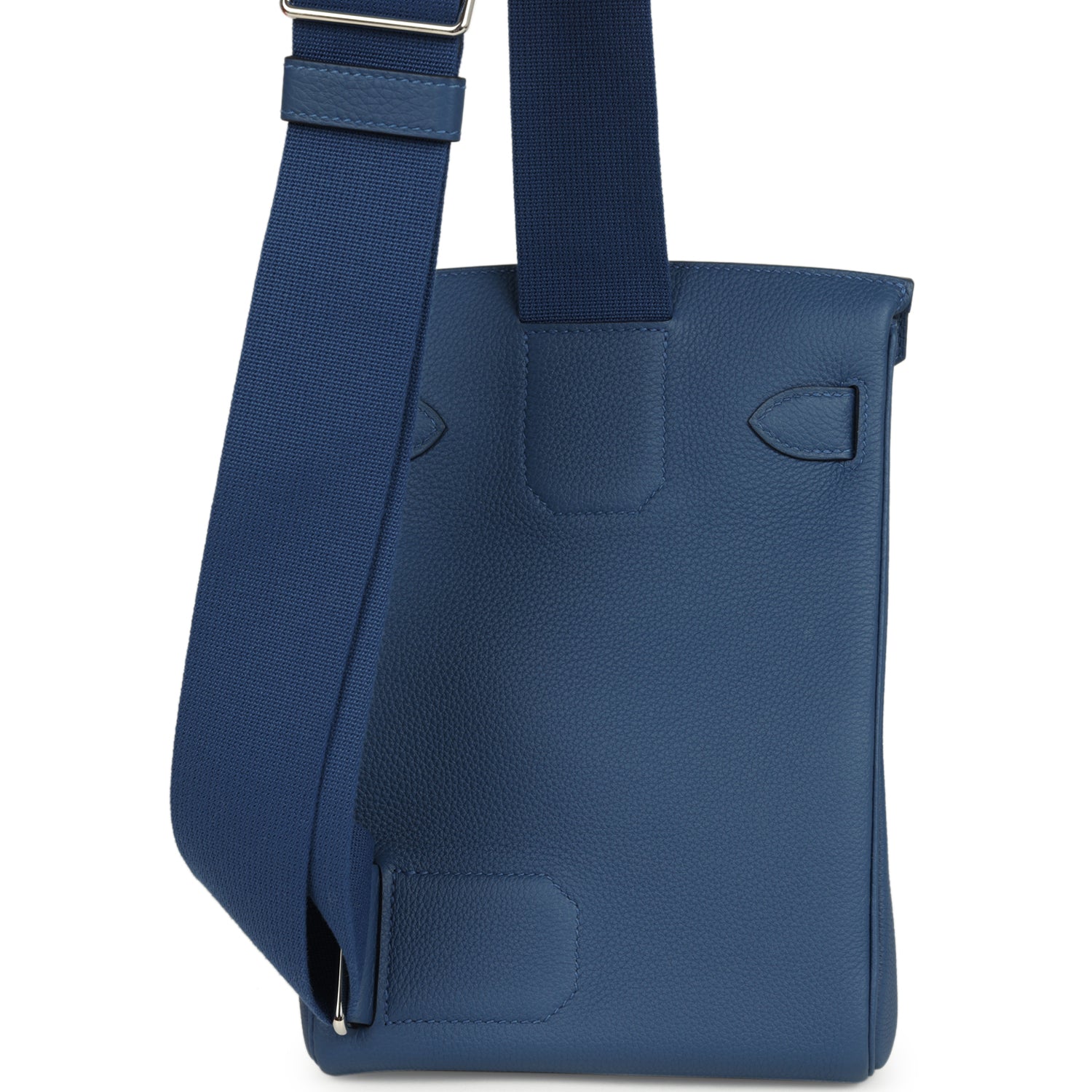 Hermès HAC A Dos PM Backpack Blue Tie Togo Palladium Hardware 5 Hermès HAC A Dos PM Backpack Blue Tie Togo Palladium Hardware - Image 5