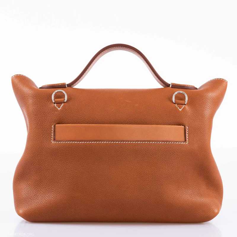 Hermès 2424 29 Veau Fauve & Barenia Faubourg Palladium Hardware 4 Hermès 2424 29 Veau Fauve & Barenia Faubourg Palladium Hardware - Image 4