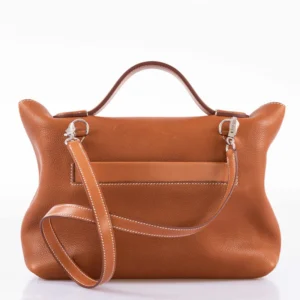 Hermès 2424 29 Veau Fauve & Barenia Faubourg Palladium Hardware