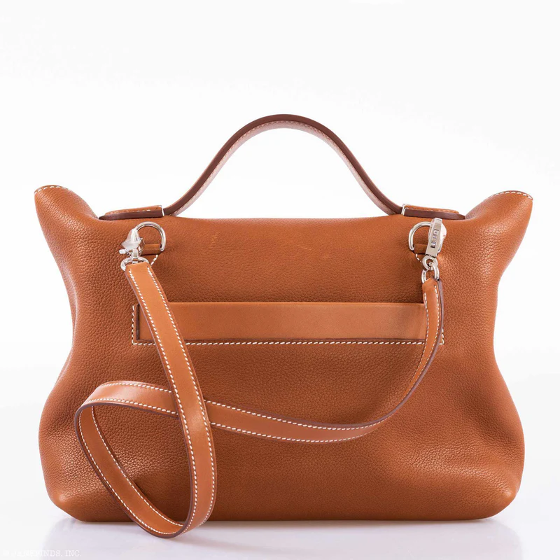 Hermès 2424 29 Veau Fauve & Barenia Faubourg Palladium Hardware 1 Hermès 2424 29 Veau Fauve & Barenia Faubourg Palladium Hardware