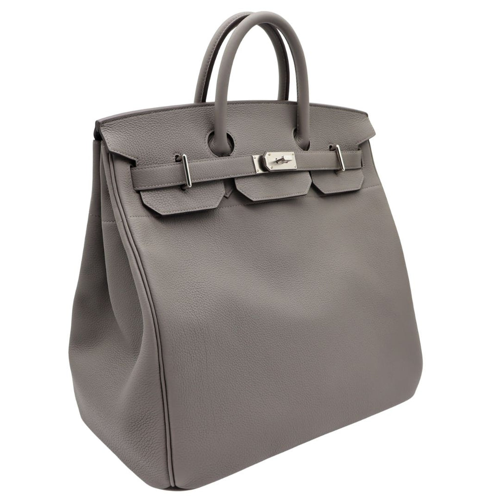 Hermès 40cm HAC Gris Meyer Togo Leather Palladium Hardware 2 Hermès 40cm HAC Gris Meyer Togo Leather Palladium Hardware - Image 2