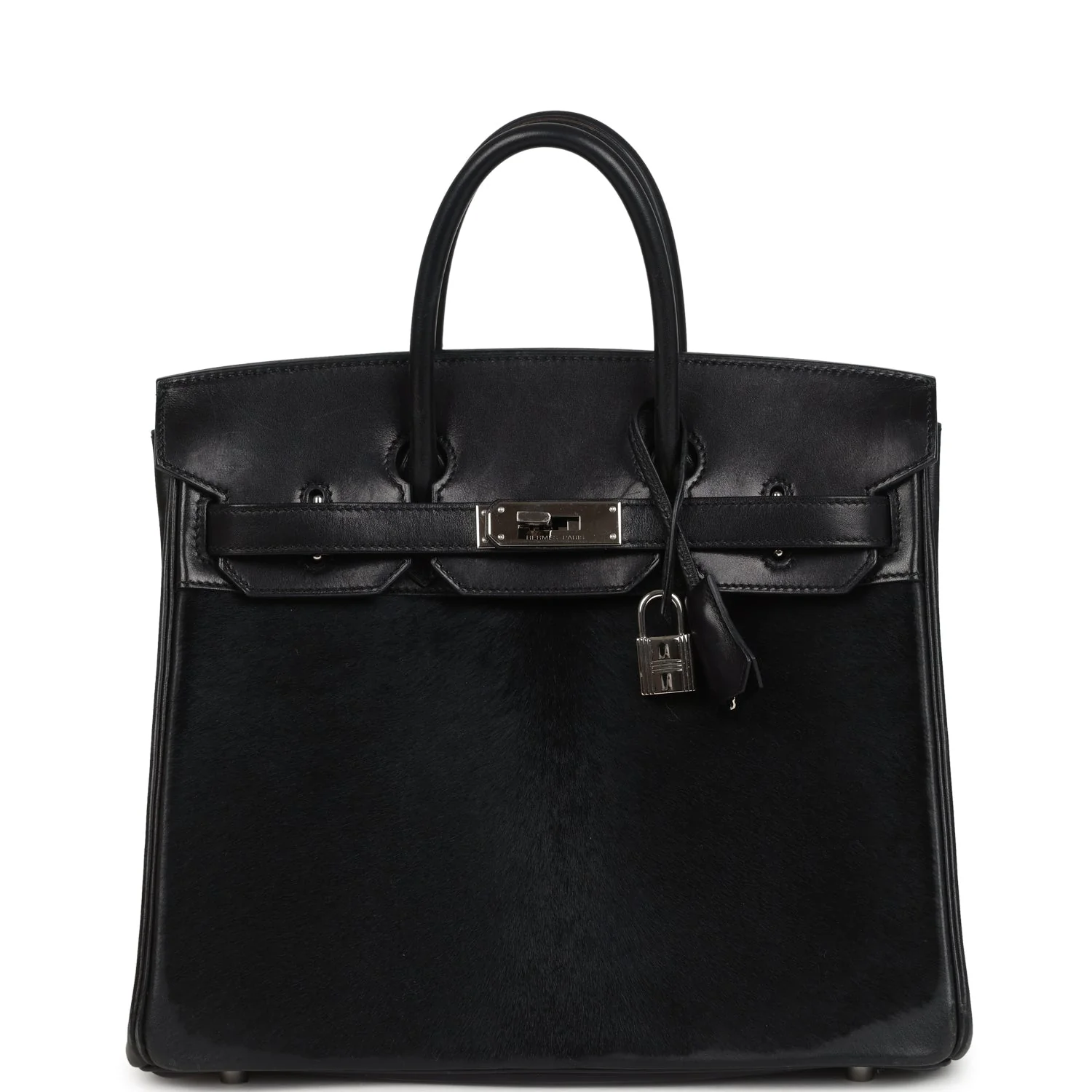 Hermès Birkin 28 HAC Black Evercalf and Troika Palladium Hardware 2 Hermès Birkin 28 HAC Black Evercalf and Troika Palladium Hardware - Image 2