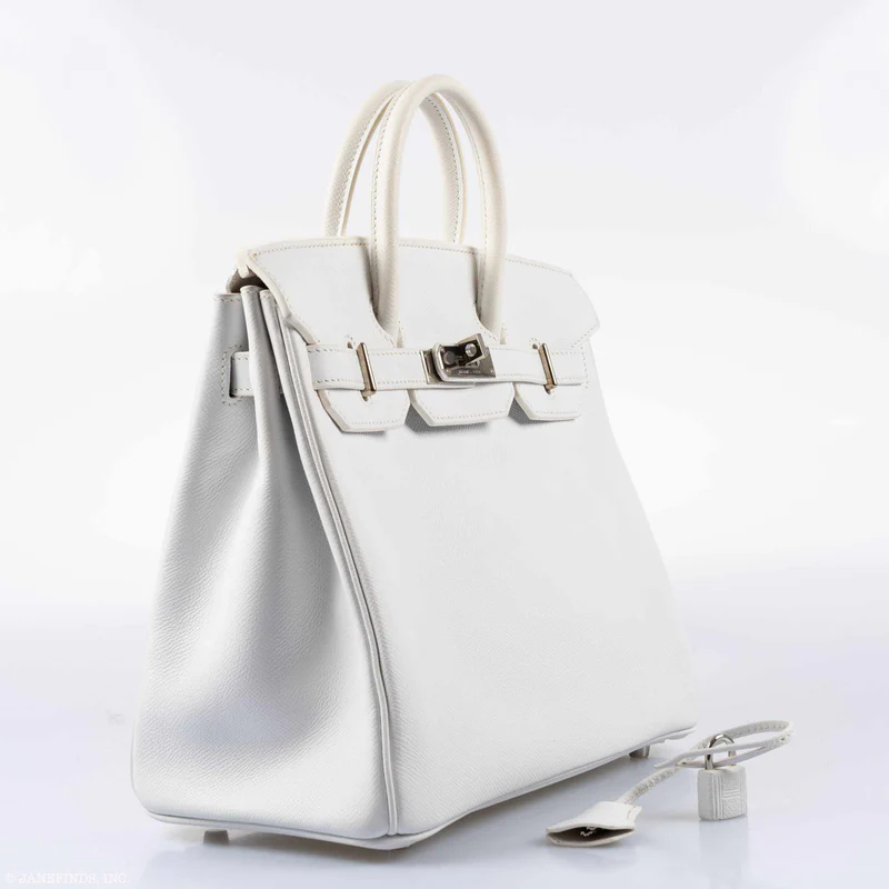 Hermès Birkin 28 HAC White Epsom Palladium Hardware 3 Hermès Birkin 28 HAC White Epsom Palladium Hardware - Image 3