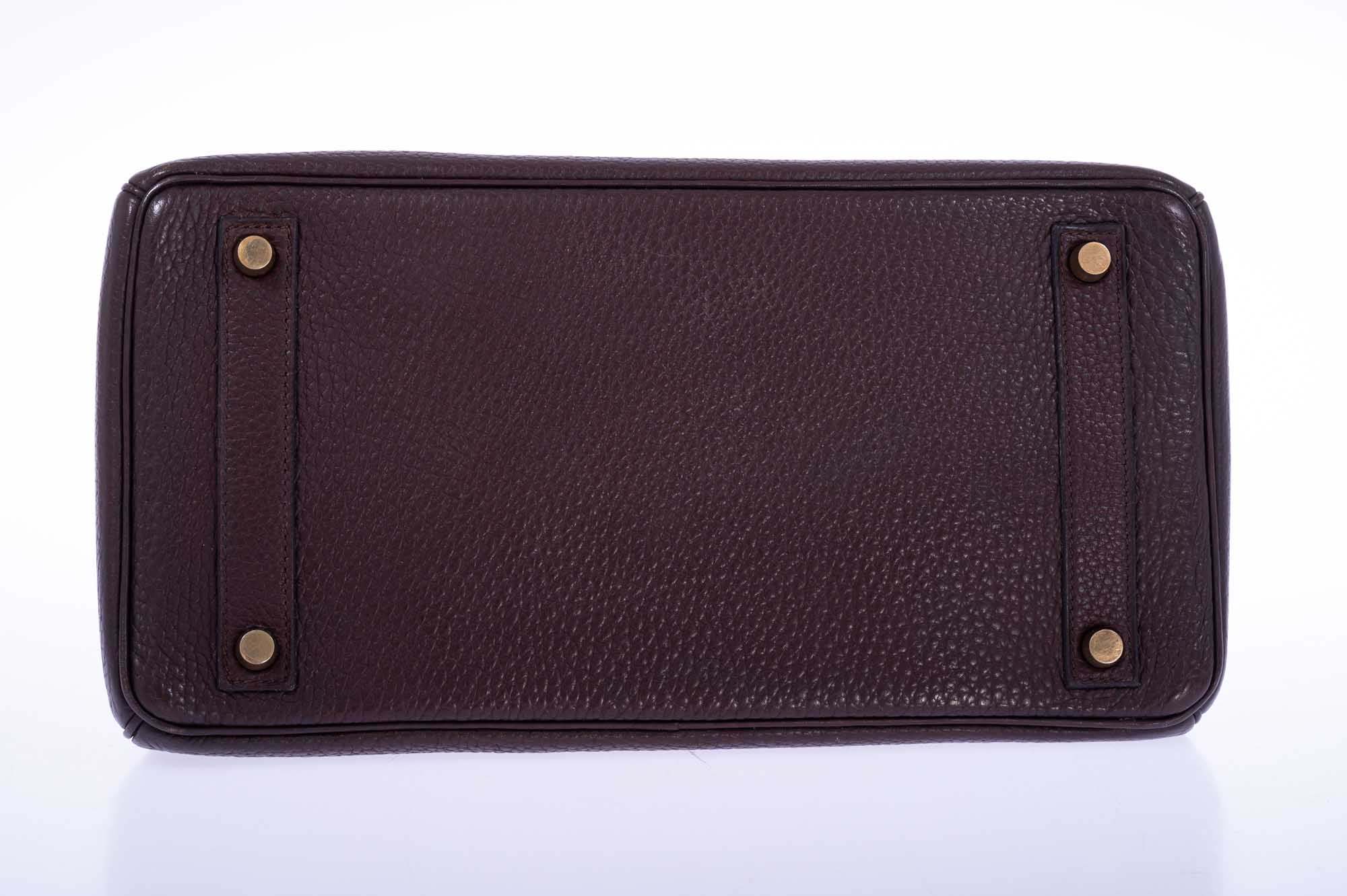 Hermès Birkin 32 HAC Ebene Ardenne Gold Hardware 5 Hermès Birkin 32 HAC Ebene Ardenne Gold Hardware - Image 5
