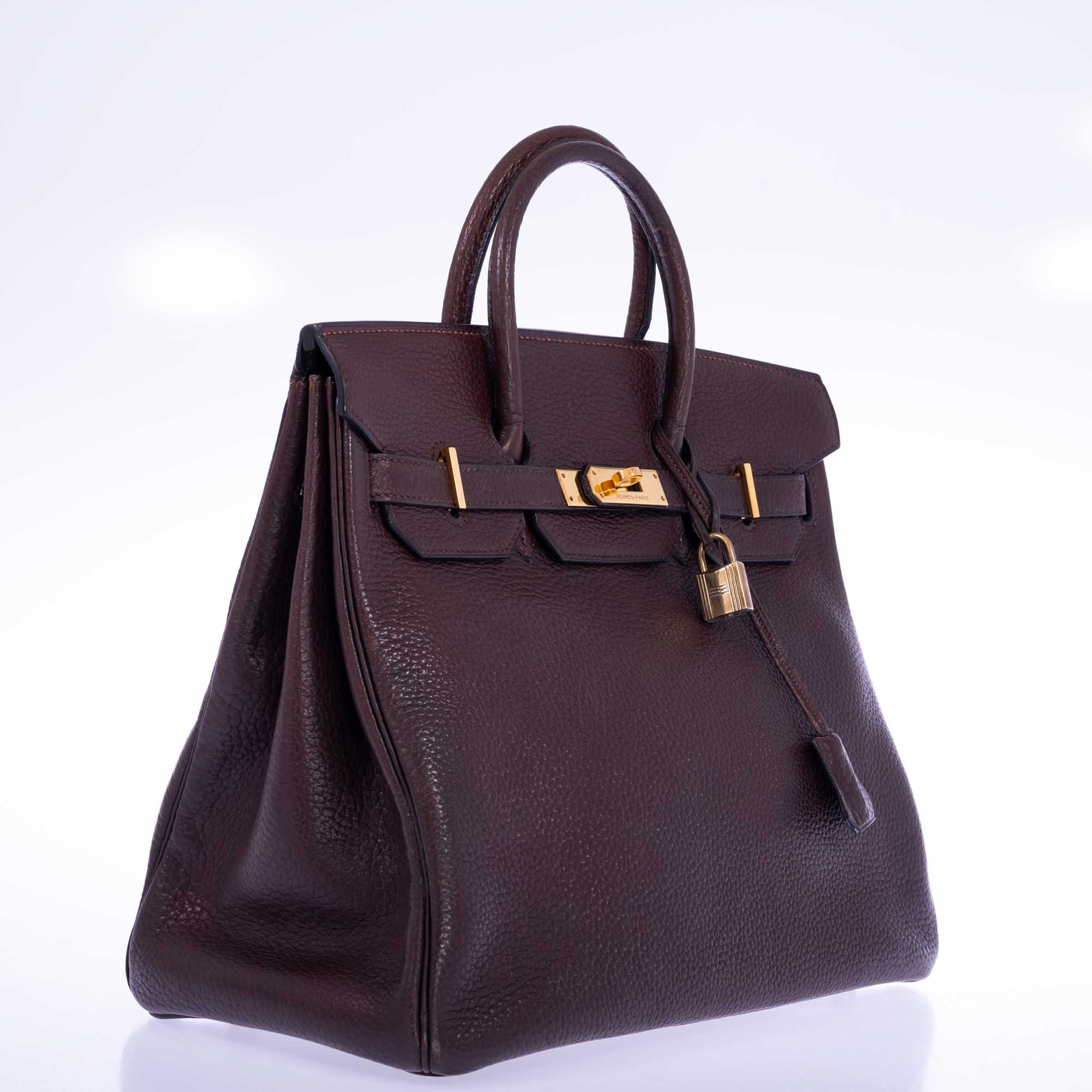 Hermès Birkin 32 HAC Ebene Ardenne Gold Hardware 4 Hermès Birkin 32 HAC Ebene Ardenne Gold Hardware - Image 4