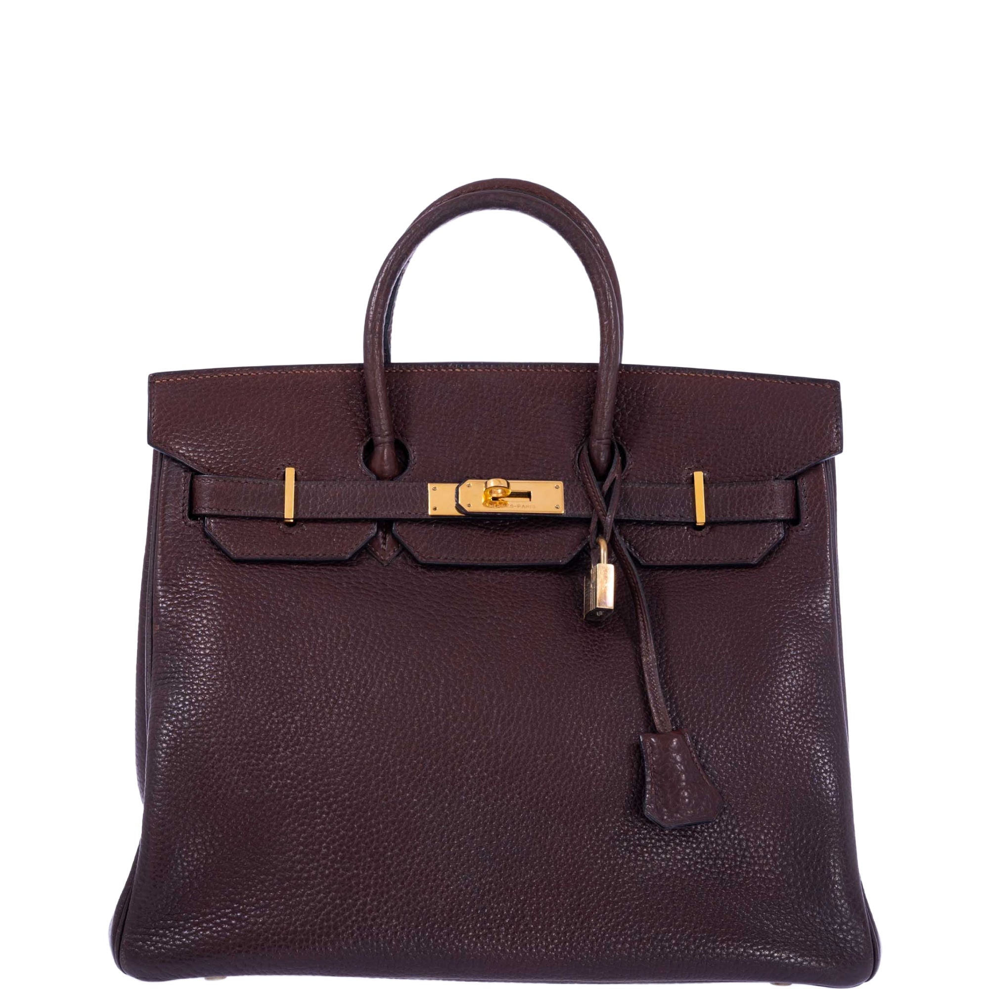 Hermès Birkin 32 HAC Ebene Ardenne Gold Hardware 1 Hermès Birkin 32 HAC Ebene Ardenne Gold Hardware
