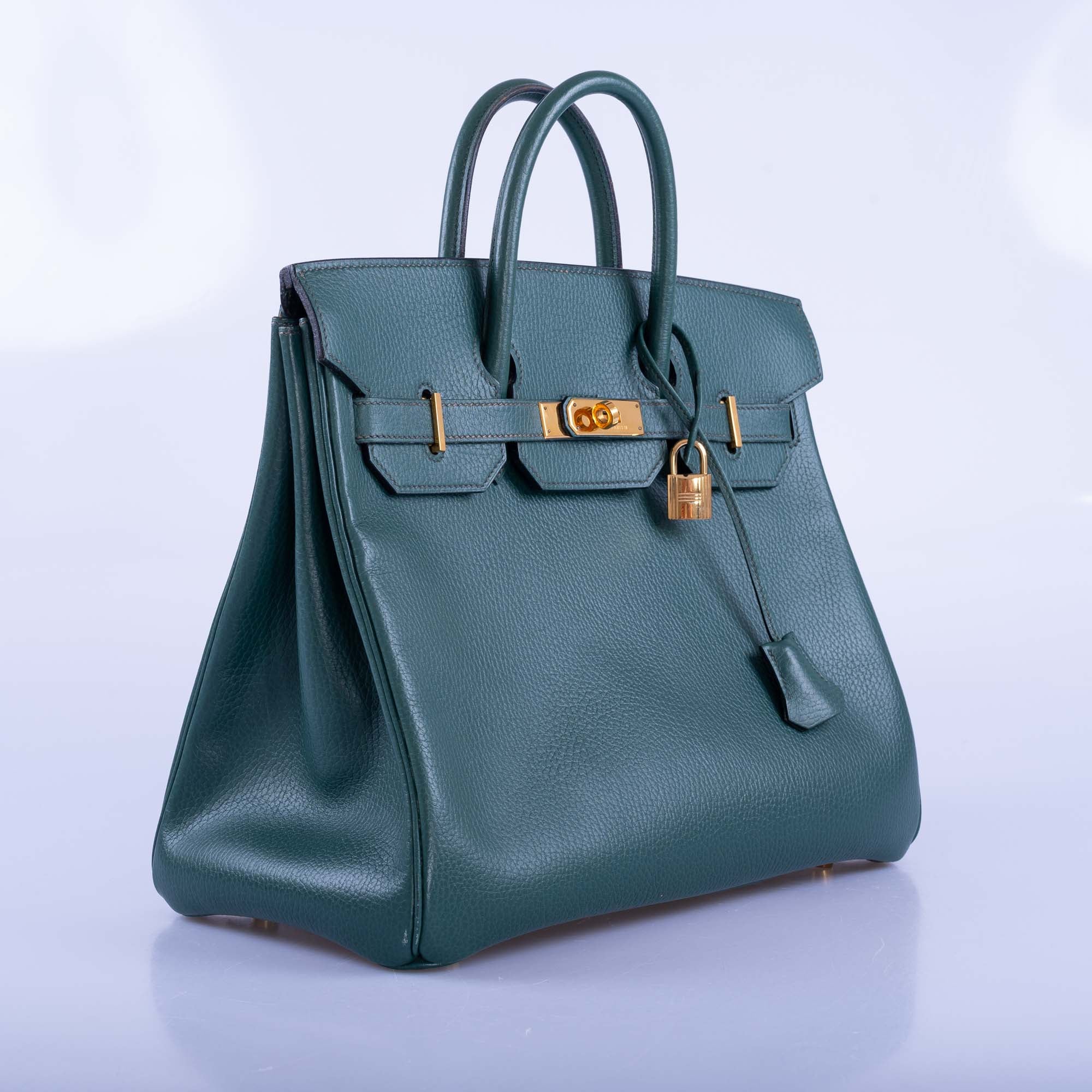 Hermès Birkin 32 HAC Vert Fonce Ardenne Leather Gold Hardware 2 Hermès Birkin 32 HAC Vert Fonce Ardenne Leather Gold Hardware - Image 2