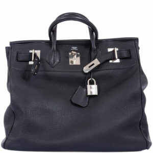 Hermès Birkin 40 HAC Black Clemence Palladium Hardware (1)
