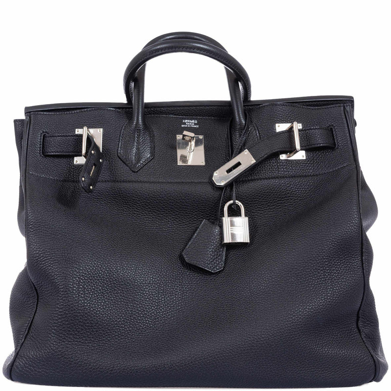 Hermès Birkin 40 HAC Black Clemence Palladium Hardware 1 Hermès Birkin 40 HAC Black Clemence Palladium Hardware (1)