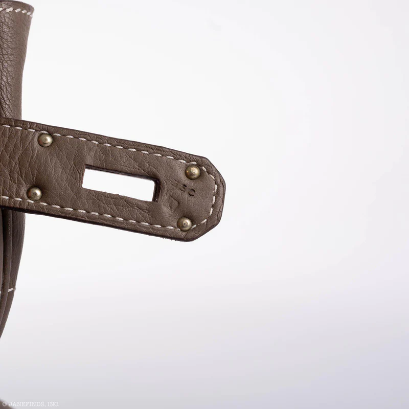 Hermès Birkin 40 HAC Etoupe Clemence Palladium Hardware 2 Hermès Birkin 40 HAC Etoupe Clemence Palladium Hardware - Image 2