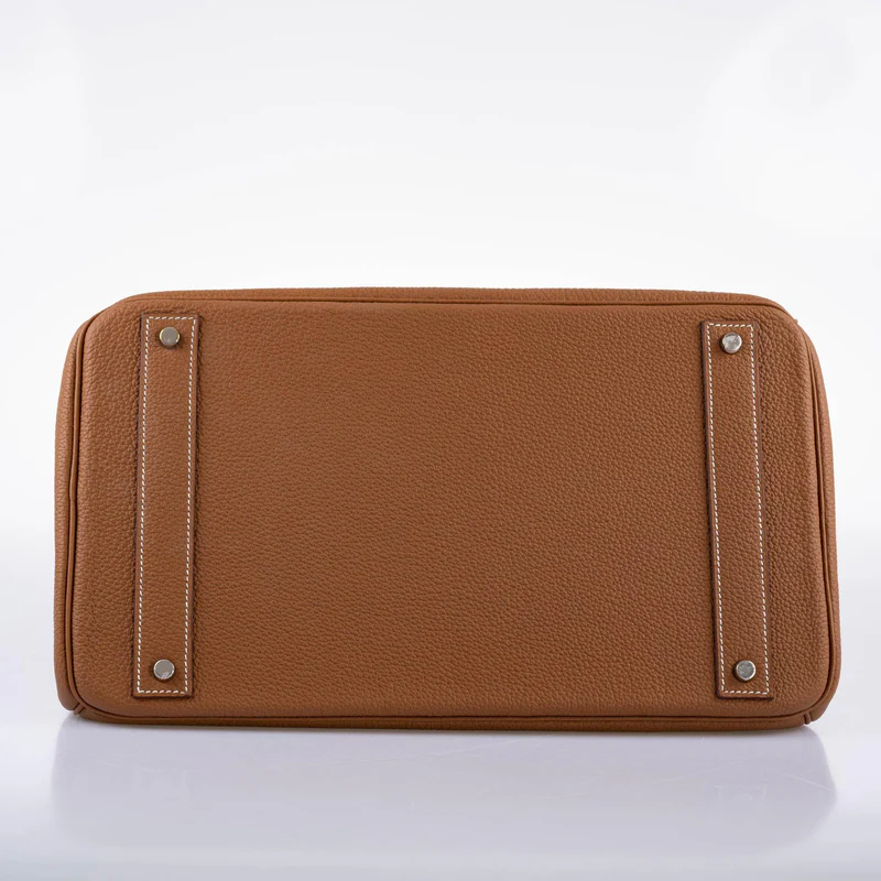 Hermès Birkin 40 HAC Gold Togo leather Palladium Hardware - 2021, Z 4 Hermès Birkin 40 HAC Gold Togo leather Palladium Hardware - 2021, Z - Image 4