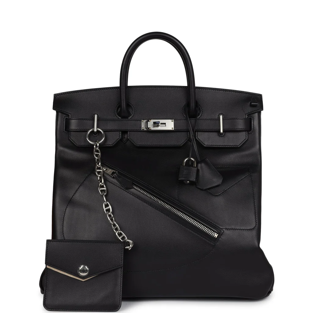 Hermès Birkin 40 HAC Rock Black Evergrain Palladium Hardware 1 Hermès Birkin 40 HAC Rock Black Evergrain Palladium Hardware