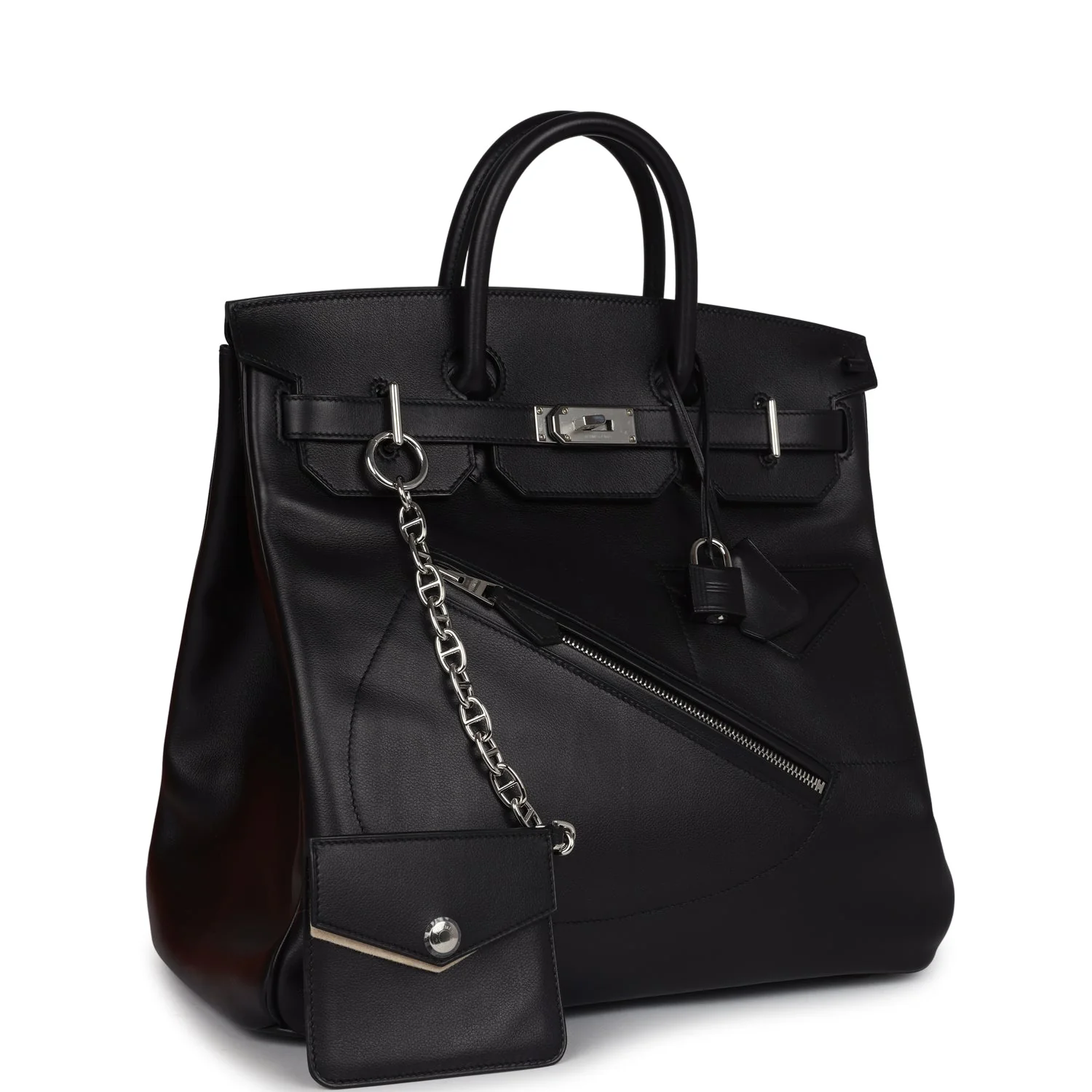 Hermès Birkin 40 HAC Rock Black Evergrain Palladium Hardware 3 Hermès Birkin 40 HAC Rock Black Evergrain Palladium Hardware - Image 3