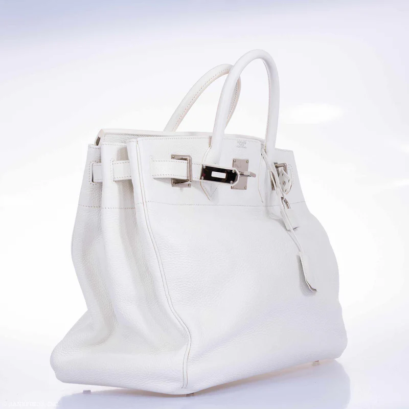 Hermès Birkin 40 HAC White Togo Palladium Hardware 3 Hermès Birkin 40 HAC White Togo Palladium Hardware - Image 3