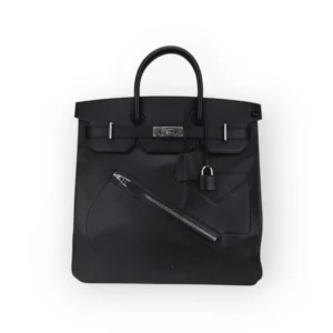 Hermes Birkin 40 Hac Veau Volupto Leather “Rock” With Palladium Hardware