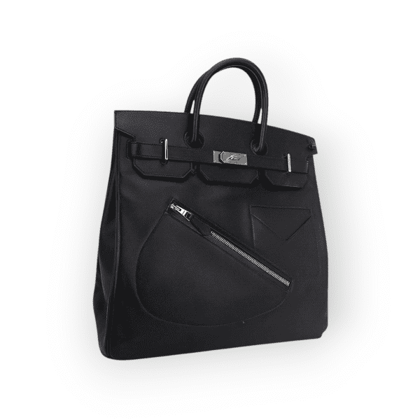 Hermes Birkin 40 Hac Veau Volupto Leather “Rock” With Palladium Hardware 2 Hermes Birkin 40 Hac Veau Volupto Leather “Rock” With Palladium Hardware - Image 2