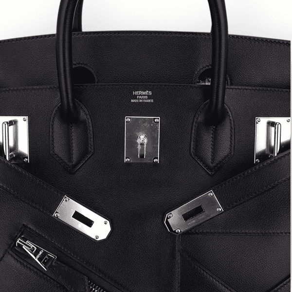 Hermes Birkin 40 Hac Veau Volupto Leather “Rock” With Palladium Hardware 4 Hermes Birkin 40 Hac Veau Volupto Leather “Rock” With Palladium Hardware - Image 4