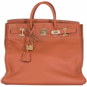 Hermès Birkin 45 HAC Etrusque Clemence Gold Hardware (2)
