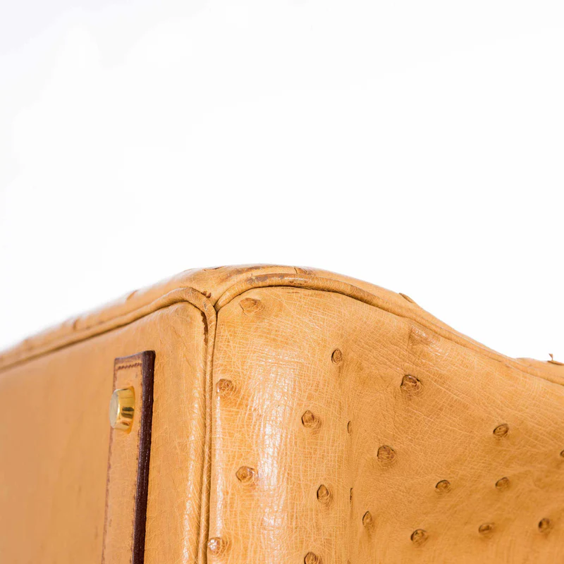 Hermès Birkin 45 HAC Gold Ostrich Gold Hardware 2 Hermès Birkin 45 HAC Gold Ostrich Gold Hardware - Image 2