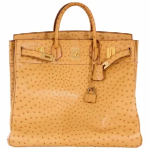Hermès Birkin 45 HAC Gold Ostrich Gold Hardware (2)