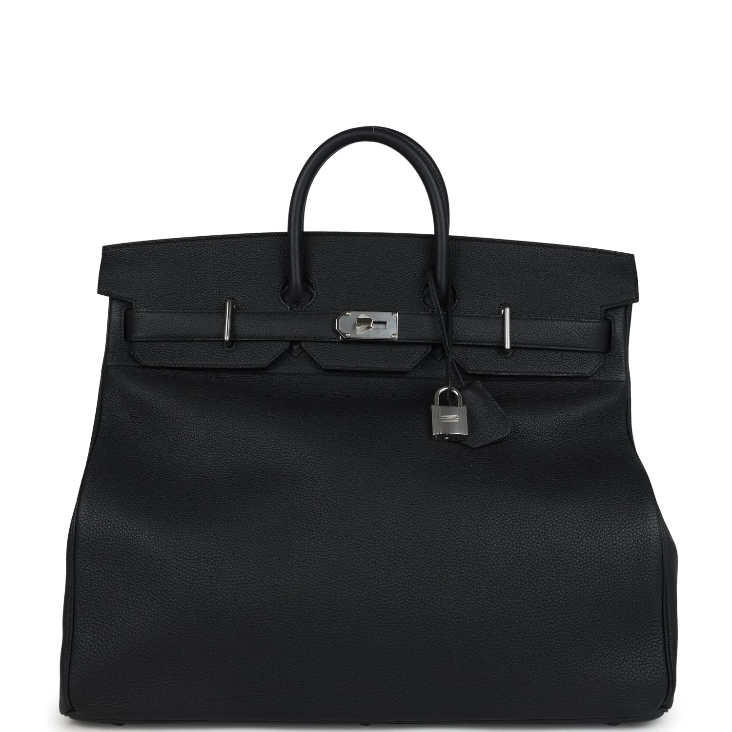 A BLACK TOGO LEATHER HAC BIRKIN 50 WITH PALLADIUM HARDWARE 1 Hermès Birkin HAC 50 Black Togo Palladium Hardware