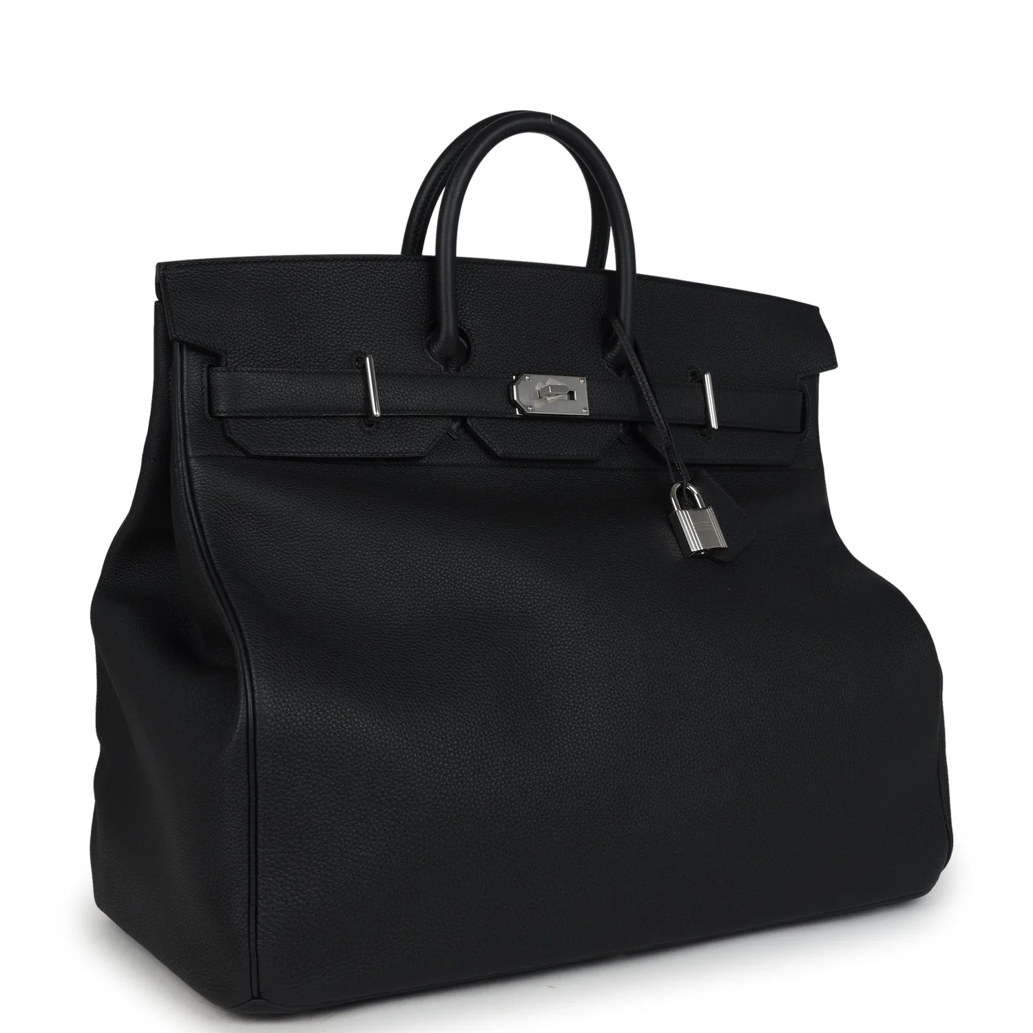 A BLACK TOGO LEATHER HAC BIRKIN 50 WITH PALLADIUM HARDWARE 4 A BLACK TOGO LEATHER HAC BIRKIN 50 WITH PALLADIUM HARDWARE - Image 4