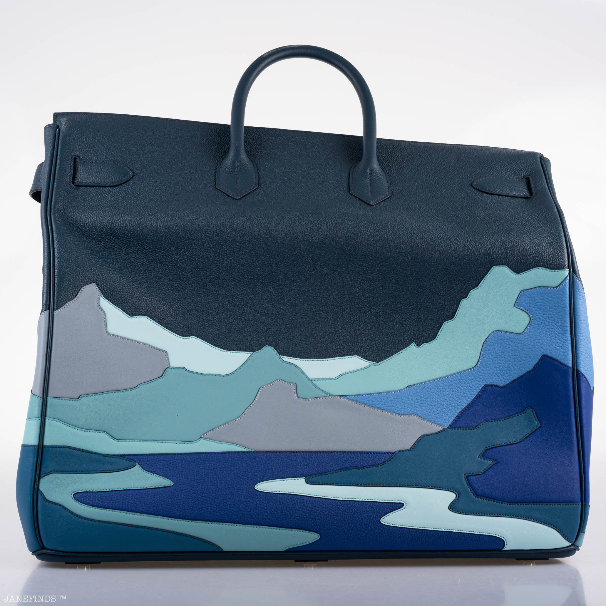 Hermès Endless Road HAC Birkin 50 Multicolor Togo and Swift Leather Palladium Hardware 2 Hermès Endless Road HAC Birkin 50 Multicolor Togo and Swift Leather Palladium Hardware - Image 2