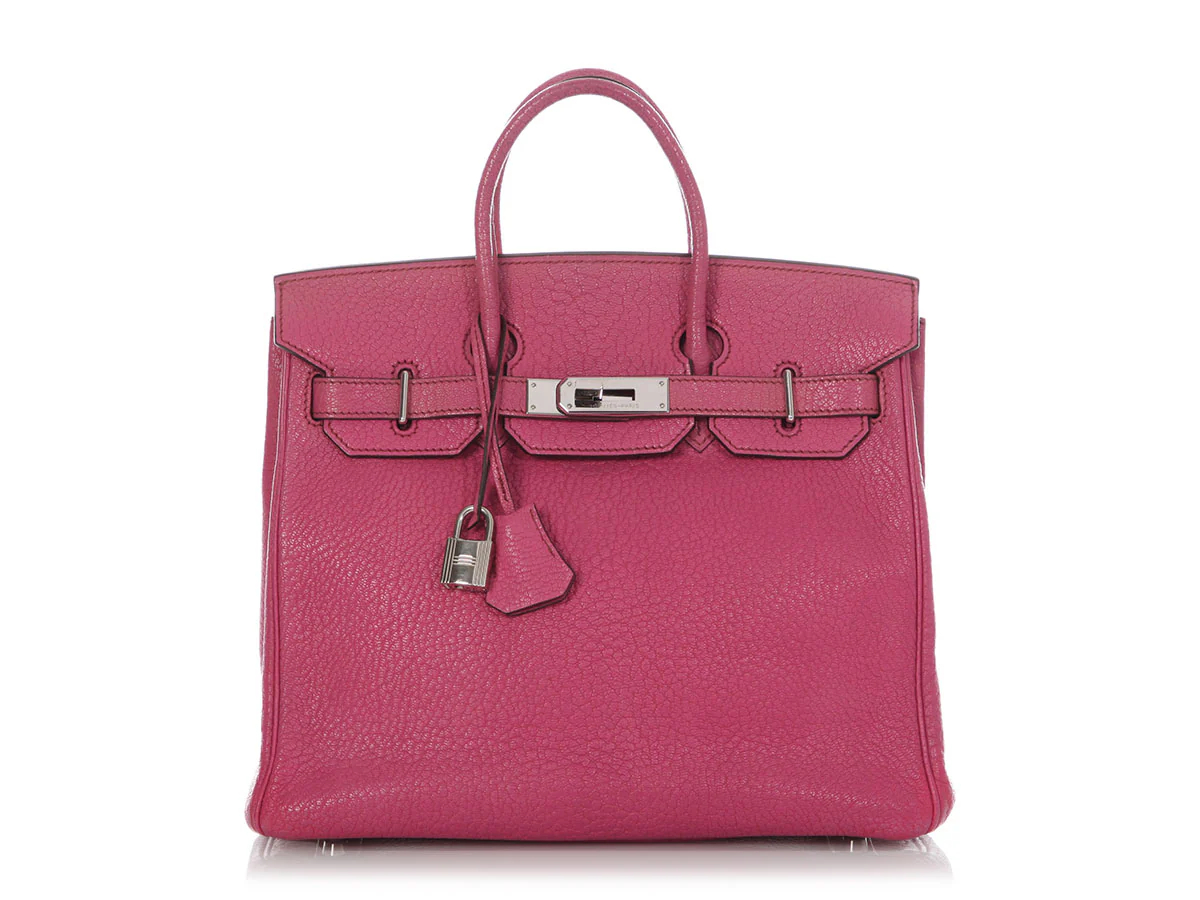 Hermès’ Fuchsia Chèvre HAC Birkin 28 2 Hermès’ Fuchsia Chèvre HAC Birkin 28 - Image 2