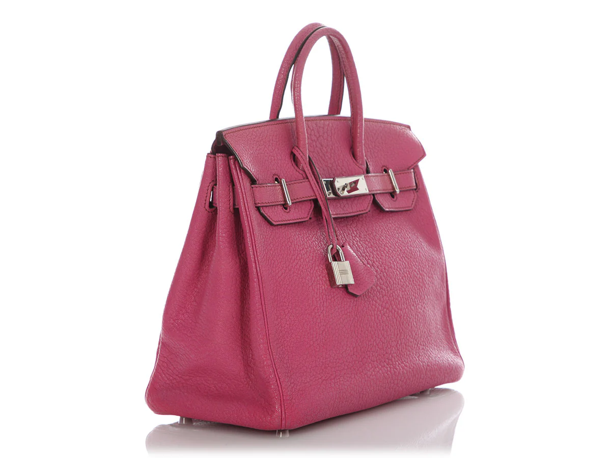 Hermès’ Fuchsia Chèvre HAC Birkin 28 3 Hermès’ Fuchsia Chèvre HAC Birkin 28 - Image 3