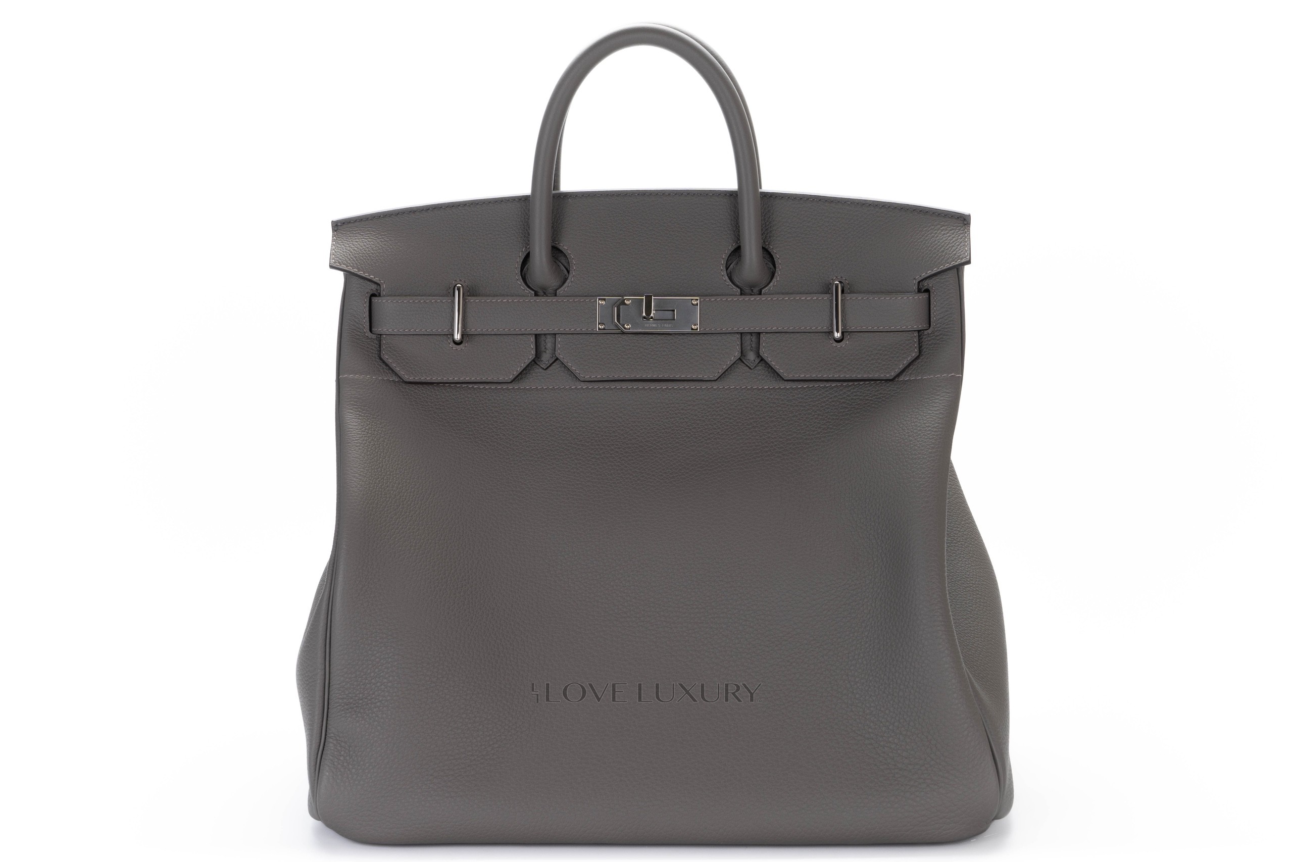 Hermès HAC 40 Gris Meyer Togo Palladium Hardware 1 Hermès HAC 40 Gris Meyer Togo Palladium Hardware