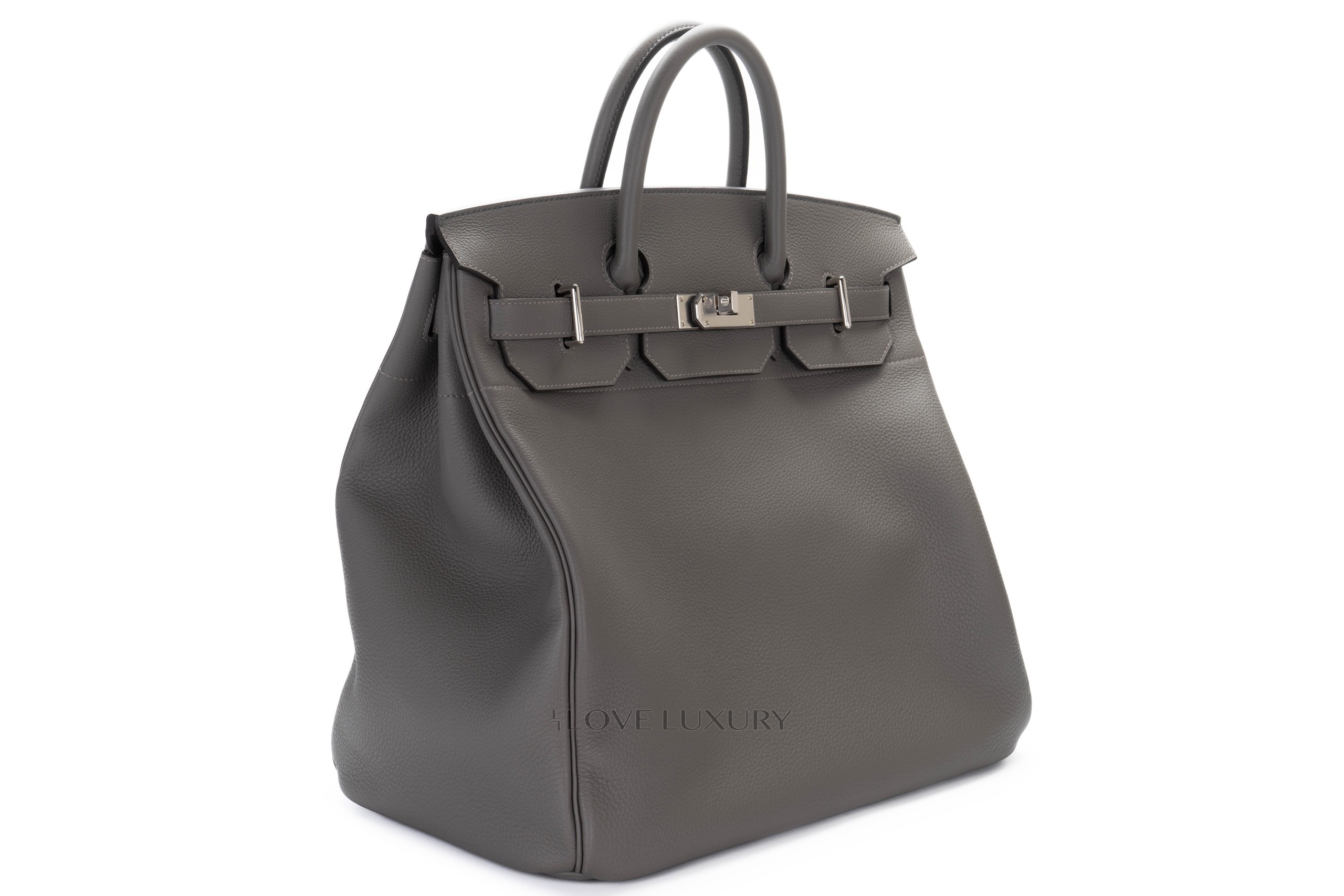 Hermès HAC 40 Gris Meyer Togo Palladium Hardware 2 Hermès HAC 40 Gris Meyer Togo Palladium Hardware - Image 2