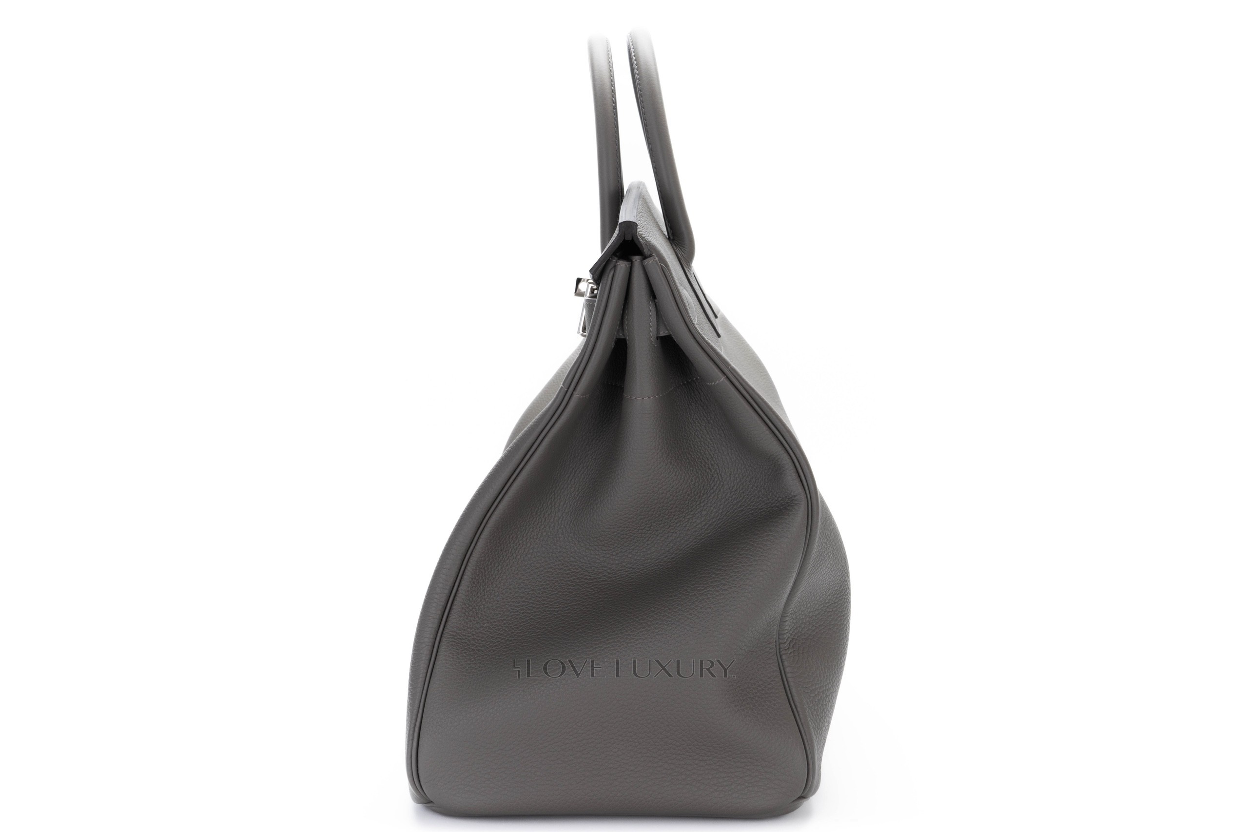 Hermès HAC 40 Gris Meyer Togo Palladium Hardware 4 Hermès HAC 40 Gris Meyer Togo Palladium Hardware - Image 4