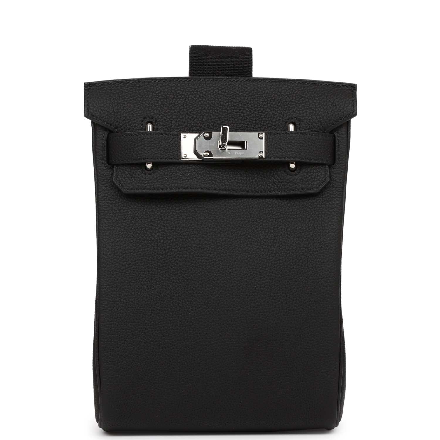 Hermès HAC A Dos PM Backpack Black Togo Palladium Hardware 1 Hermès HAC A Dos PM Backpack Black Togo Palladium Hardware