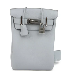 Hermès HAC A Dos PM Backpack Gris Pantin Togo Palladium Hardware