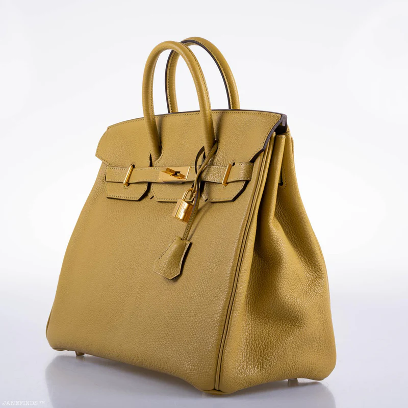 Hermès HAC Birkin 32 Cardamom Chevre with Gold Hardware - 2008, L Square 3 Hermès HAC Birkin 32 Cardamom Chevre with Gold Hardware - 2008, L Square - Image 3