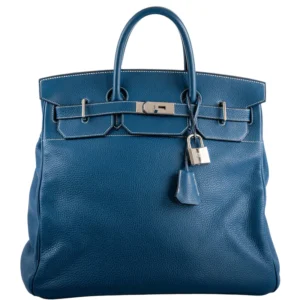 Hermès HAC Birkin 40 Bleu Thalassa Togo Palladium Hardware (1)