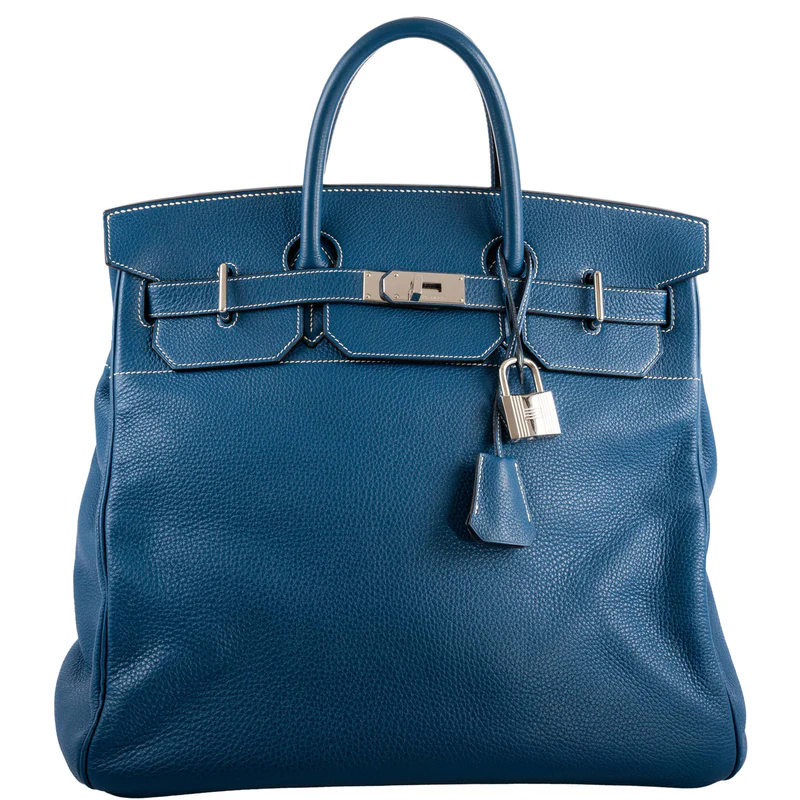 Hermès HAC Birkin 40 Bleu Thalassa Togo Palladium Hardware 1 Hermès HAC Birkin 40 Bleu Thalassa Togo Palladium Hardware (2)